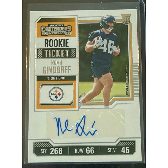 2023 Panini Contenders Rookie Ticket Noah Gindorff Auto #279 RC Steelers - Picture 1 of 2